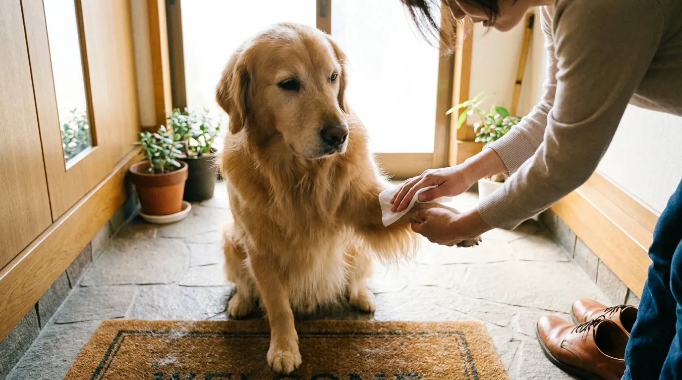 散歩帰りの足拭き・体拭きに｜大型犬におすすめのボディタオル＆シャンプータオル【実体験】